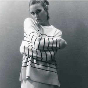 Zara striped knit sweater